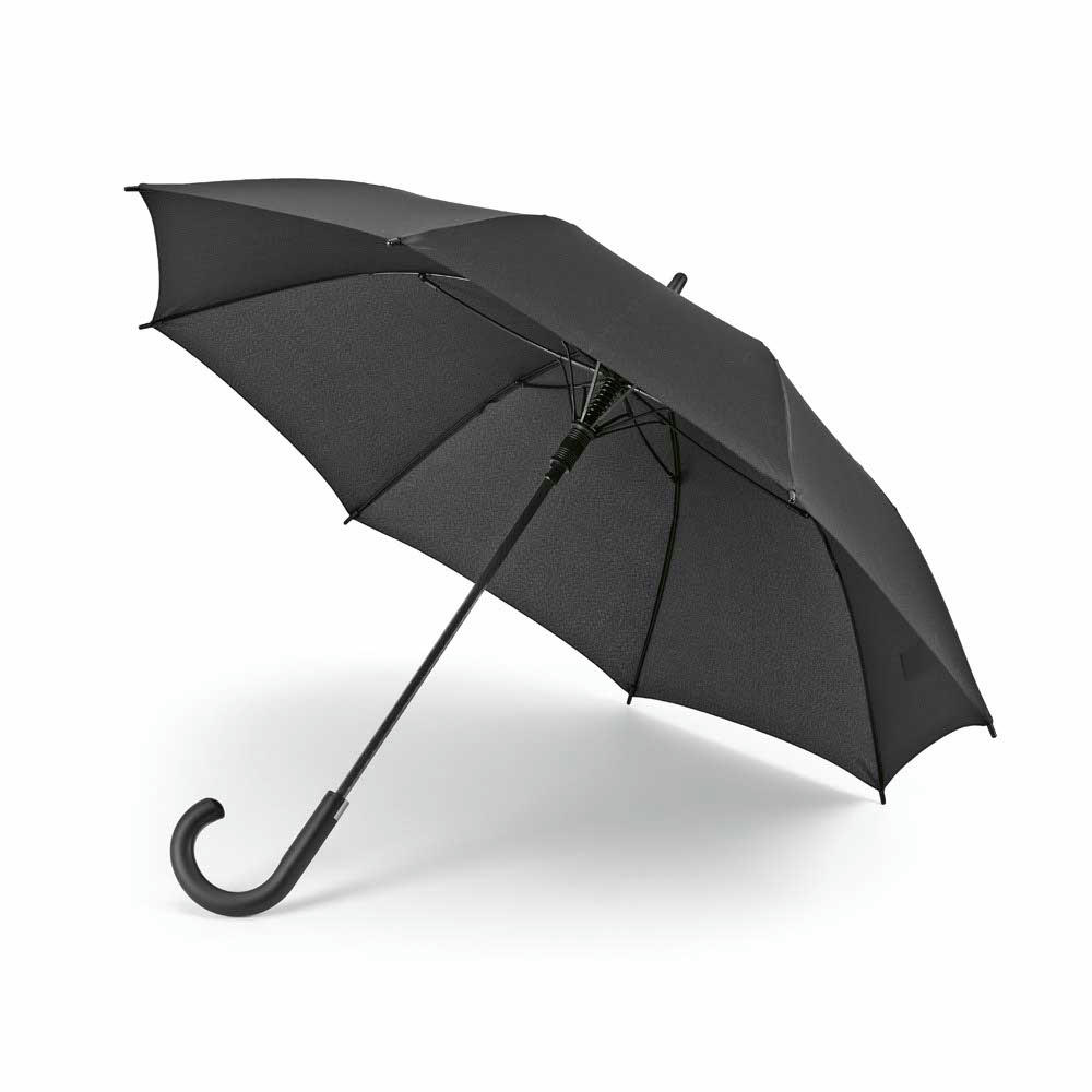 Lennon Regenschirm aus rPET, 23", sturmfest, automatische Öffnung