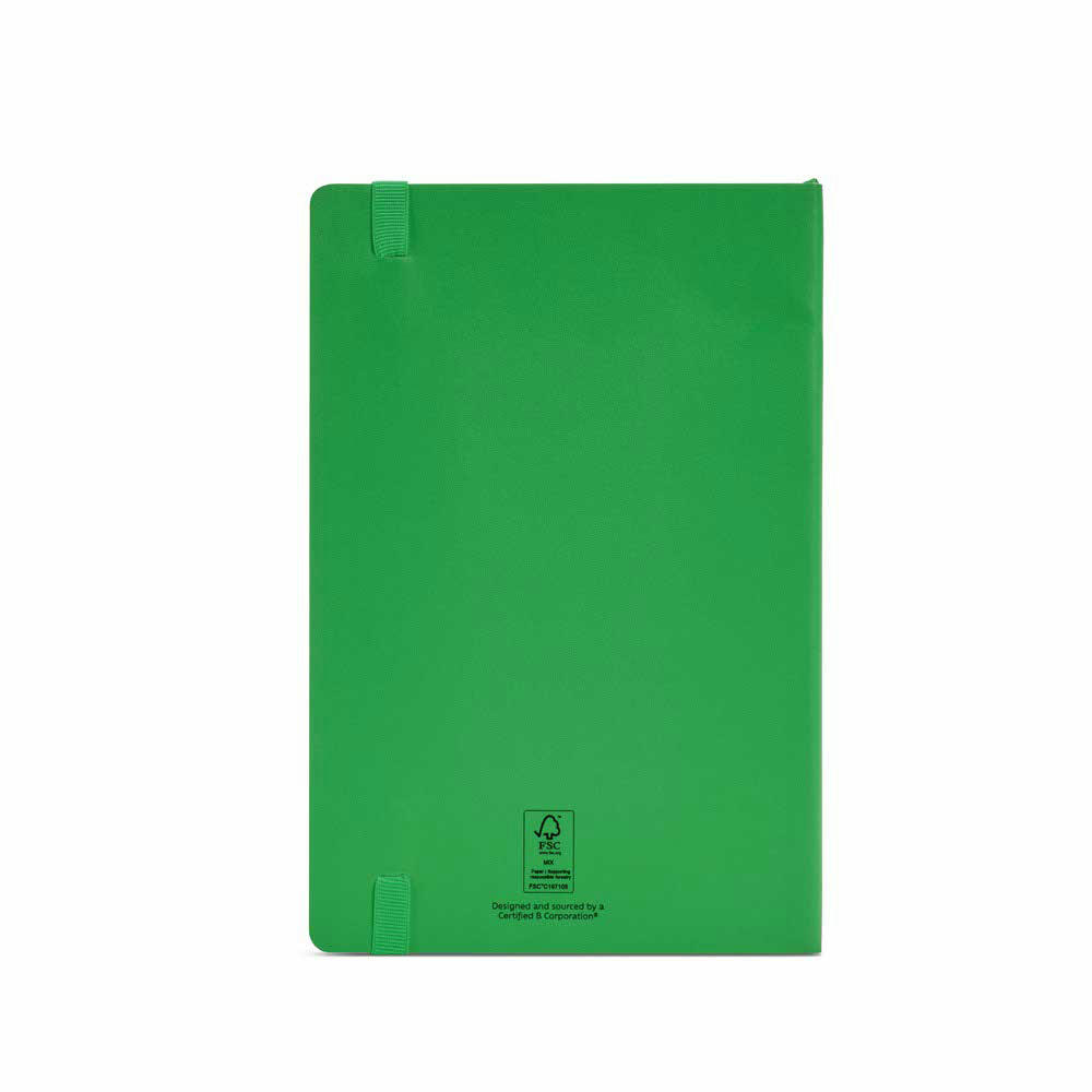 Flaubert A5 Notizbuch aus recy. PU, Softcover, 160 Seiten.FSC®-zertifiziert