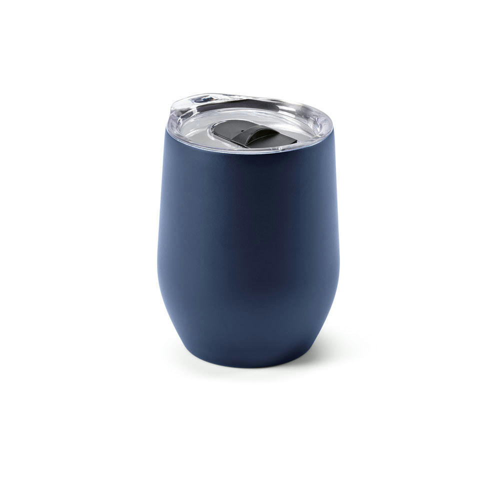 Tigris Reisebecher recy.Edelstahl, 320 ml. Doppelwandig mit Deckel