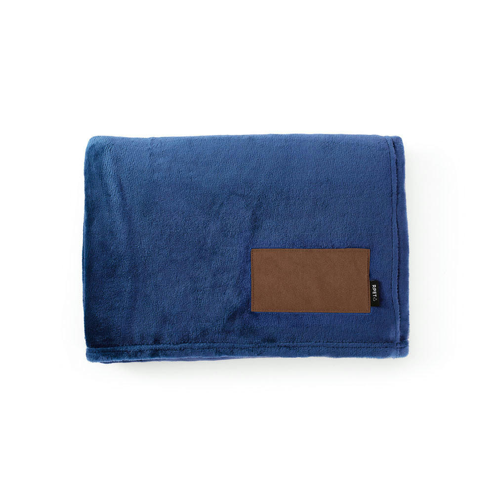Van-Eyck Decke aus rPET (240 g/m²). Mit personalisierbarem Aufnäher