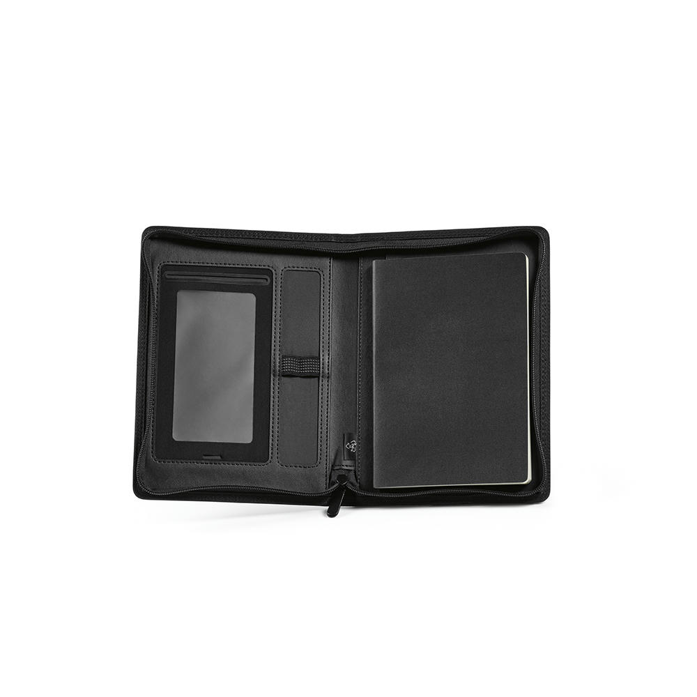 Orwell A5-Mappe aus rPU. Notizblock mit 64-seitigem FSC® und Reißverschluss