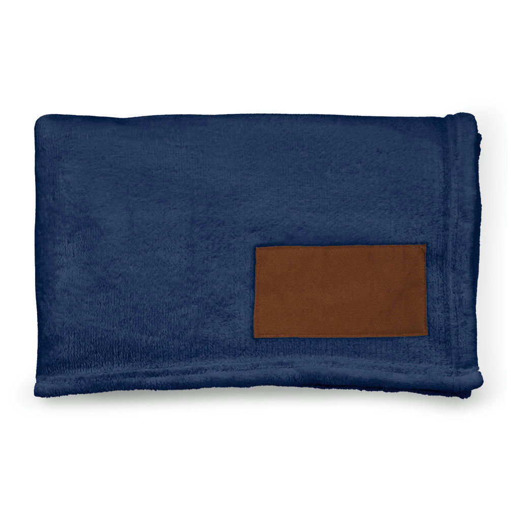 Van-Eyck Decke aus rPET (240 g/m²). Mit personalisierbarem Aufnäher