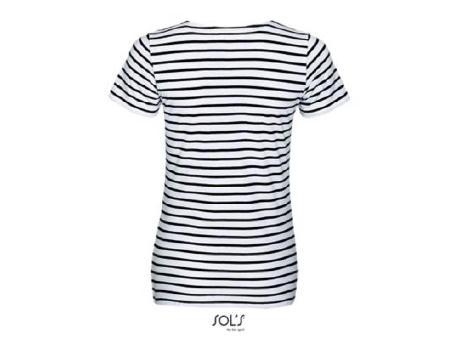 CAMISETA MUJER CUELLO REDONDO A RAYAS