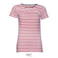 CAMISETA MUJER CUELLO REDONDO A RAYAS