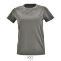 CAMISETA AJUSTADA DE MUJER CON CUELLO REDONDO