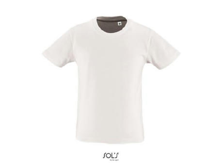 CAMISETA DE MANGA CORTA DE NIÑO CON CUELLO REDONDO