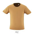 CAMISETA DE MANGA CORTA DE NIÑO CON CUELLO REDONDO