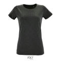 CAMISETA AJUSTADA DE MUJER CON CUELLO REDONDO