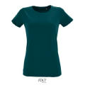 CAMISETA AJUSTADA DE MUJER CON CUELLO REDONDO