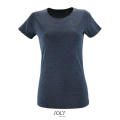 CAMISETA AJUSTADA DE MUJER CON CUELLO REDONDO