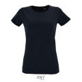 CAMISETA AJUSTADA DE MUJER CON CUELLO REDONDO