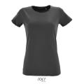 CAMISETA AJUSTADA DE MUJER CON CUELLO REDONDO