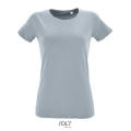 CAMISETA AJUSTADA DE MUJER CON CUELLO REDONDO