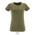 CAMISETA AJUSTADA DE MUJER CON CUELLO REDONDO