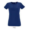CAMISETA AJUSTADA DE MUJER CON CUELLO REDONDO