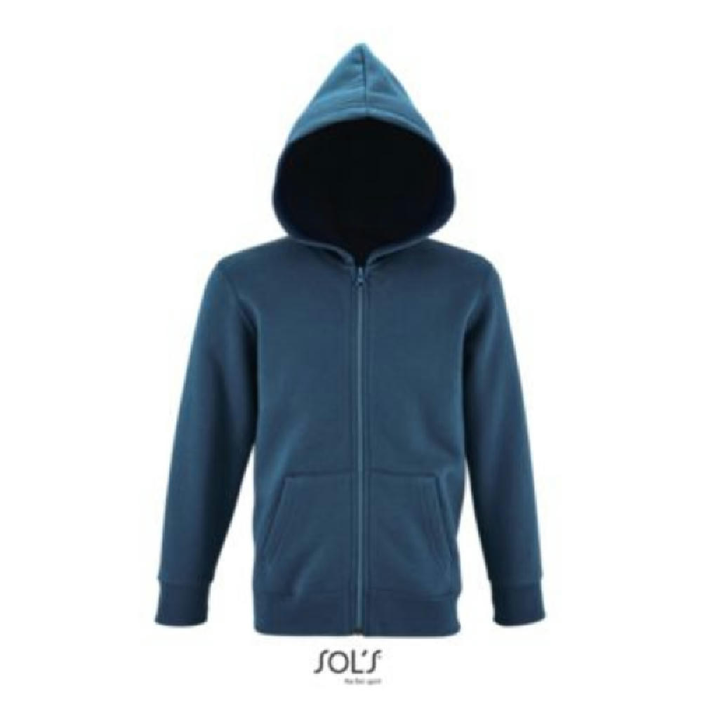 SUDADERA CON CREMALLERA Y CAPUCHA