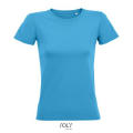 CAMISETA AJUSTADA DE MUJER CON CUELLO REDONDO