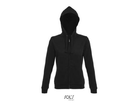 SUDADERA CON CREMALLERA Y CAPUCHA DE MUJER