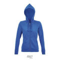 SUDADERA CON CREMALLERA Y CAPUCHA DE MUJER