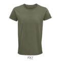CAMISETA HOMBRE AJUSTADA DE PUNTO LISO Y CUELLO REDONDO