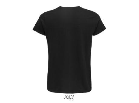 CAMISETA HOMBRE AJUSTADA DE PUNTO LISO Y CUELLO REDONDO