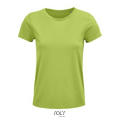 CAMISETA MUJER AJUSTADA DE PUNTO LISO Y CUELLO REDONDO