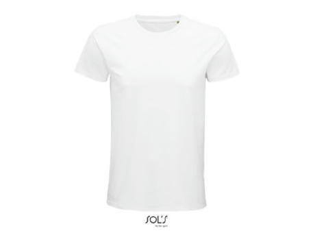 CAMISETA HOMBRE AJUSTADA DE PUNTO LISO Y CUELLO REDONDO