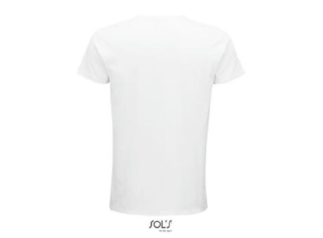 CAMISETA HOMBRE AJUSTADA DE PUNTO LISO Y CUELLO REDONDO