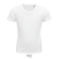 CAMISETA NIÑO AJUSTADA DE PUNTO LISO Y CUELLO REDONDO