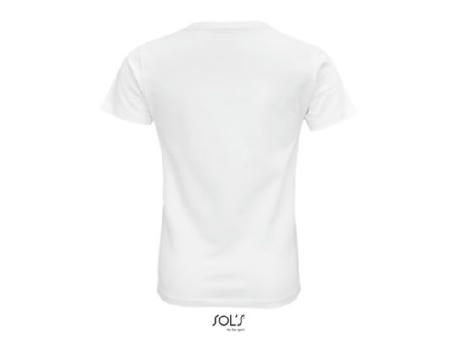 CAMISETA NIÑO AJUSTADA DE PUNTO LISO Y CUELLO REDONDO