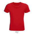 CAMISETA NIÑO AJUSTADA DE PUNTO LISO Y CUELLO REDONDO