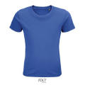 CAMISETA NIÑO AJUSTADA DE PUNTO LISO Y CUELLO REDONDO