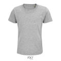 CAMISETA NIÑO AJUSTADA DE PUNTO LISO Y CUELLO REDONDO