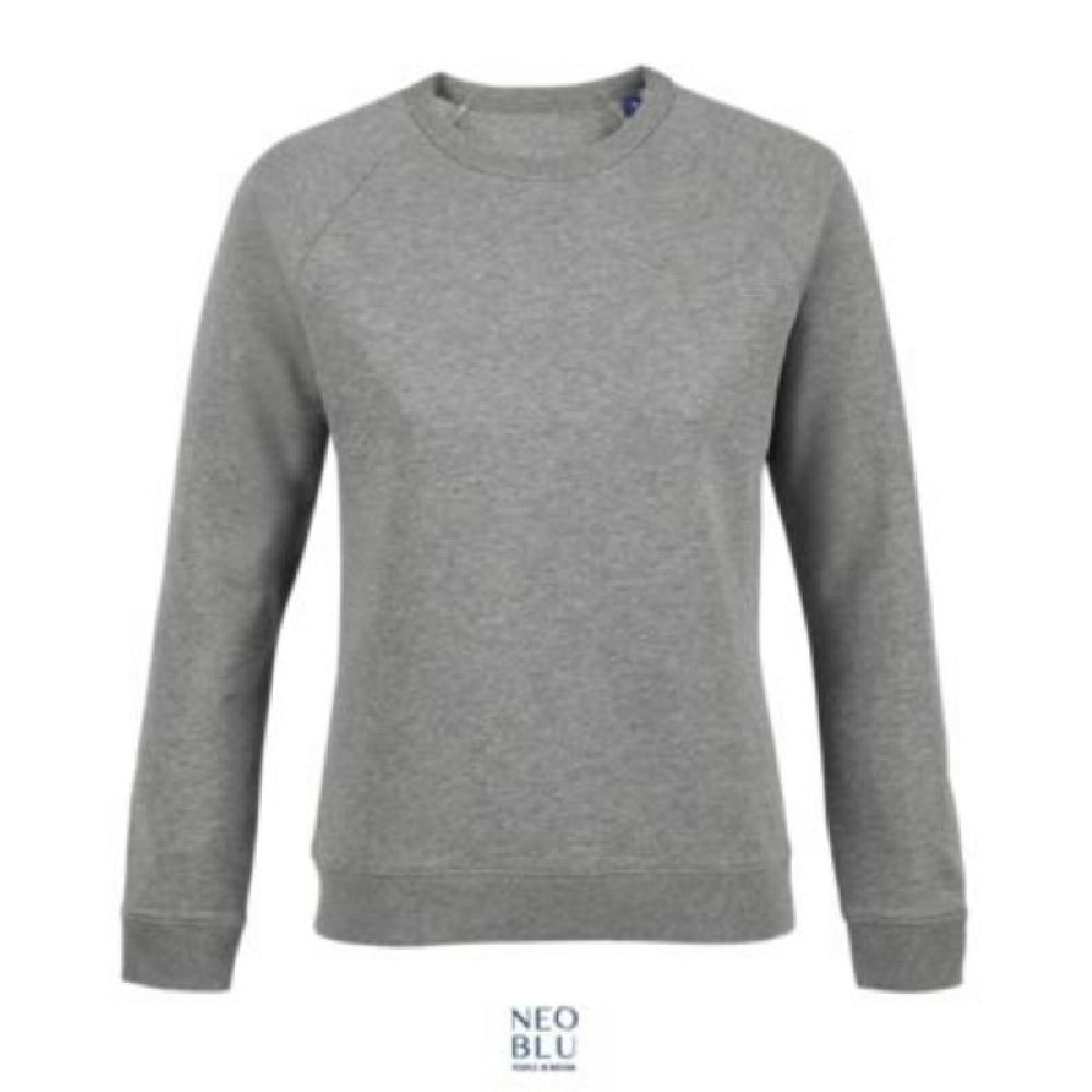 SUDADERA MUJER DE FRENCH TERRY CON CUELLO REDONDO