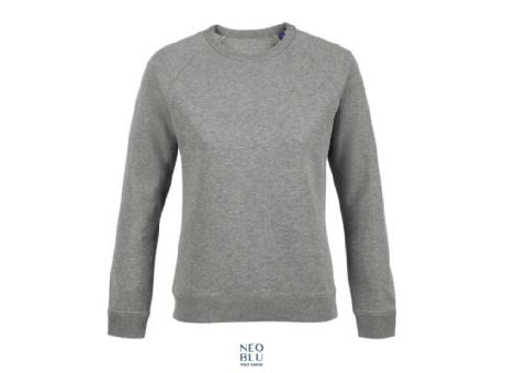 SUDADERA MUJER DE FRENCH TERRY CON CUELLO REDONDO