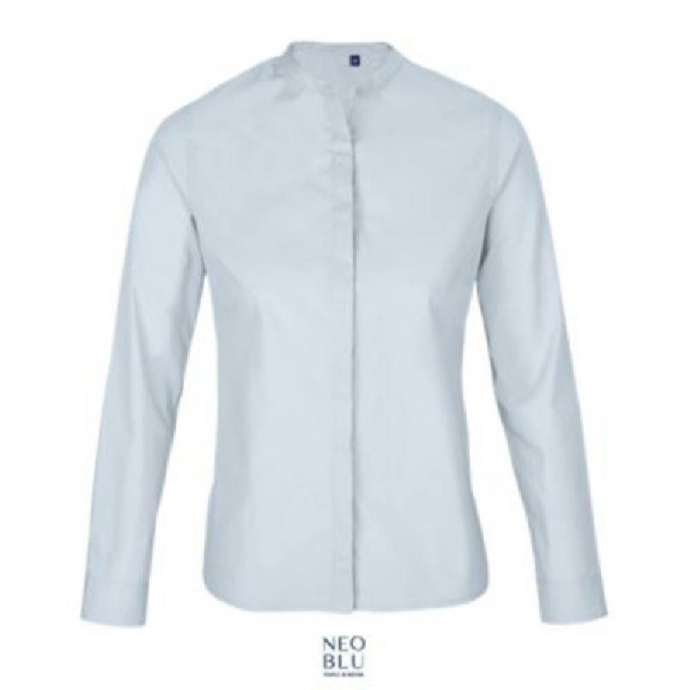 CAMISA DE CUELLO MANDARÍN PARA MUJER