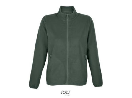 CHAQUETA CON CREMALLERA DE MICROFIBRA PARA MUJER