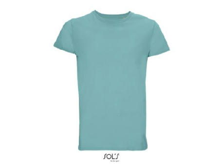 CAMISETA HOMBRE AJUSTADA DE PUNTO LISO Y CUELLO REDONDO
