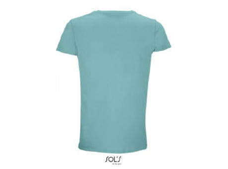 CAMISETA HOMBRE AJUSTADA DE PUNTO LISO Y CUELLO REDONDO