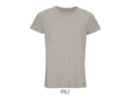CAMISETA HOMBRE AJUSTADA DE PUNTO LISO Y CUELLO REDONDO