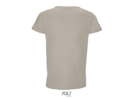 CAMISETA HOMBRE AJUSTADA DE PUNTO LISO Y CUELLO REDONDO