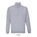 SUDADERA UNISEX CUELLO ALTO CON CREMALLERA 1/4