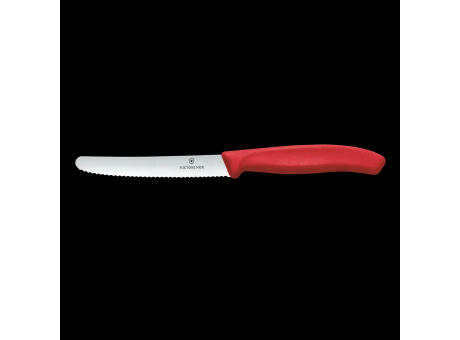 Swiss Classic, Tomaten & Tafelmesser, 11cm, Wellen, rot