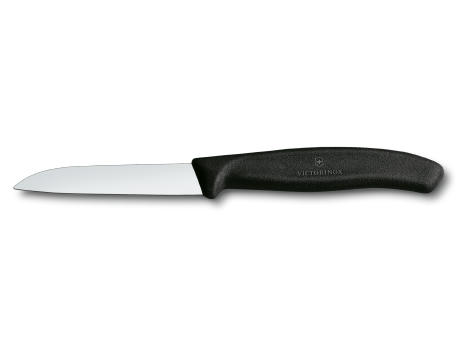 Swiss Classic, Gemüsemesser, 8cm, gerade, schwarz