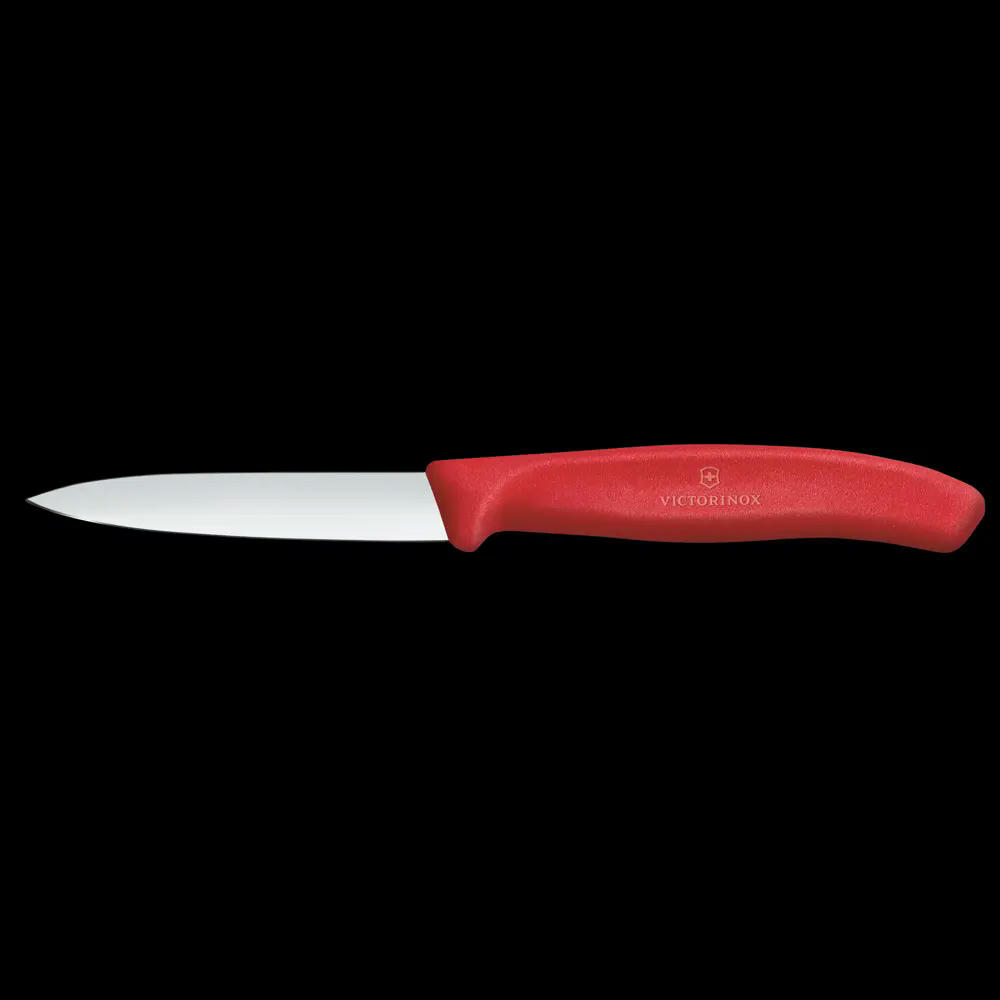 Swiss Classic, Gemüsemesser, 8cm, gerade, Mittelspitz, rot