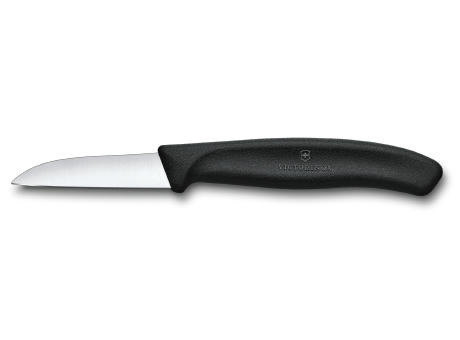 Swiss Classic, Gemüsemesser, 6cm, gerade, schwarz