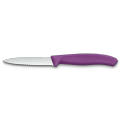 Swiss Classic, Gemüsemesser, 8cm, Wellen, Mittelspitz, violett