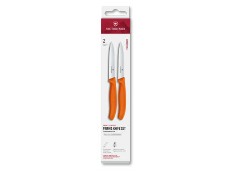 Swiss Classic, Gemüsem. Set, 2tlg, 10cm, gerade/Wellen,orange,Box