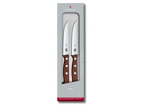 Victorinox - Wood Steak- und Pizzamesser-Set. 2-teilig