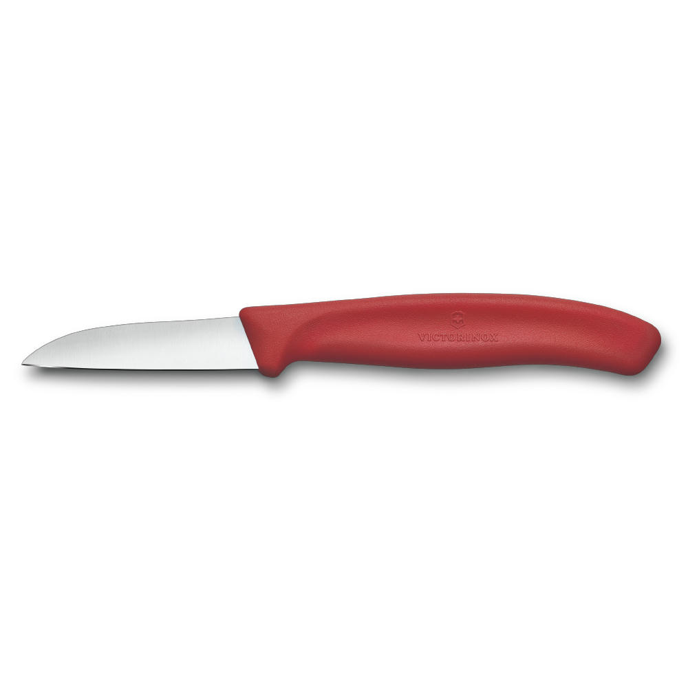 Swiss Classic, Gemüsemesser, 6cm, gerade, rot